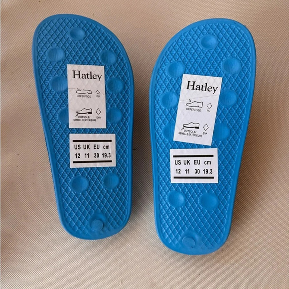 Hatley Boys/Unisex Printed Sharks Slide On Sandals Size US12 - Picture 6 of 6
